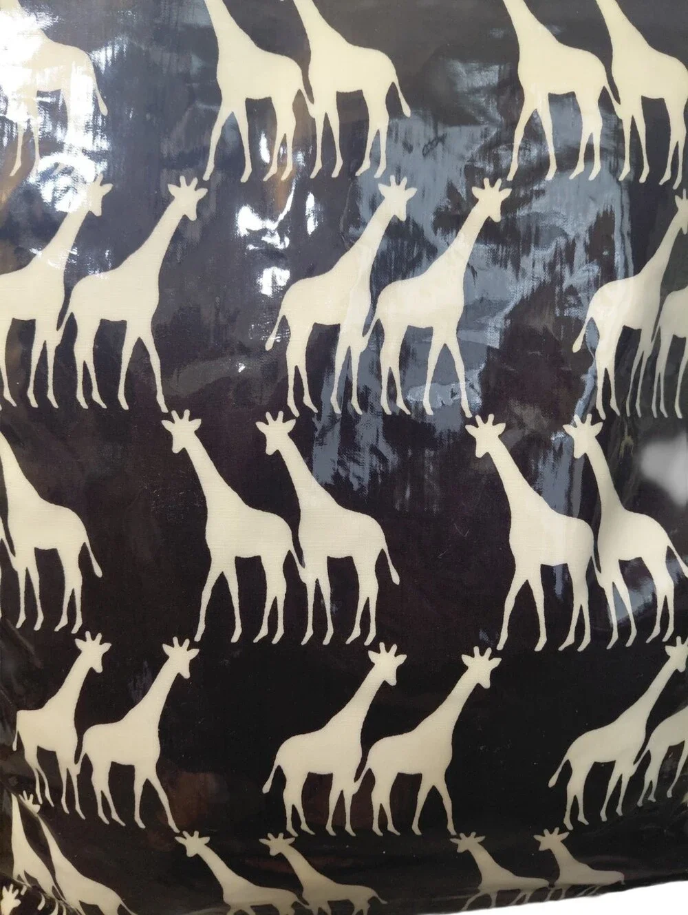 kate spade Giraffe Print Tote Black and Cream Bag